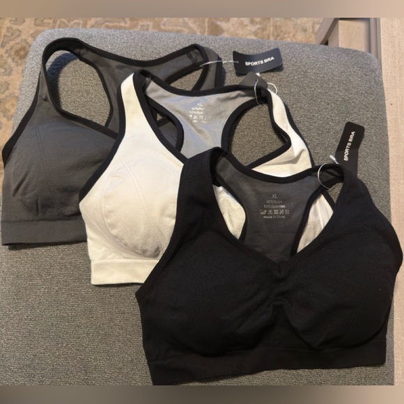 NWT 3 Pack Padded Sports Bras - Picture 1 of 3